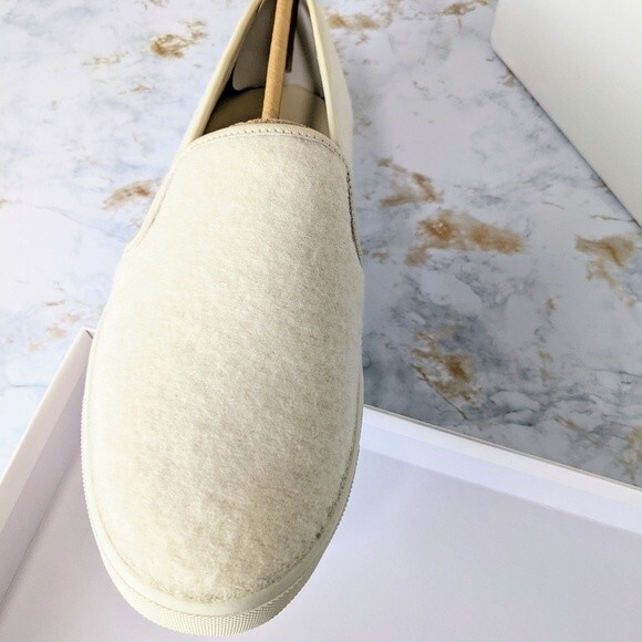 NWT Vince Blair Wool Slip Ons Off white 8 - Picture 9 of 10